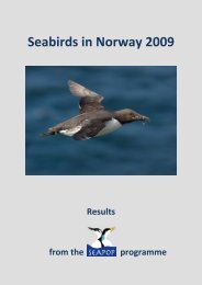 Seabirds in Norway 2009 - Seapop