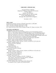 CURRICULUM VITAE - Francis Marion University