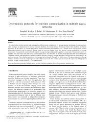 Deterministic protocols for real-time communication in multiple ...