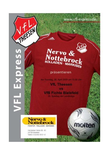 VfL Theesen vs VfB Fichte Bielefeld - abraweb