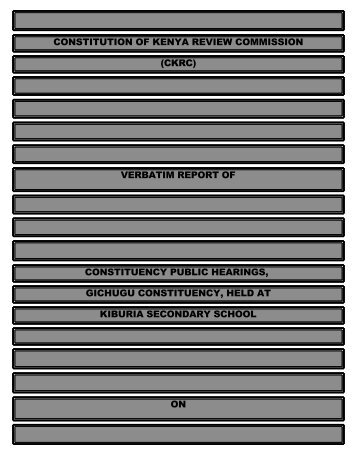 constitution of kenya review commission (ckrc ... - ConstitutionNet