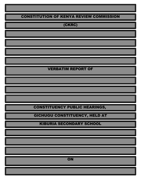 constitution of kenya review commission (ckrc ... - ConstitutionNet