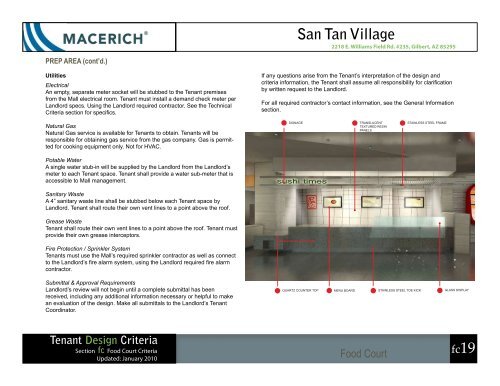 San Tan Village Food Court Criteria - Macerich