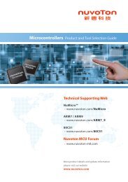 Technical Supporting Web Nuvoton MCU Forum