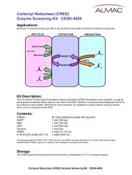 Carbonyl Reductase (CRED) Enzyme Screening Kit: CESK ... - Almac