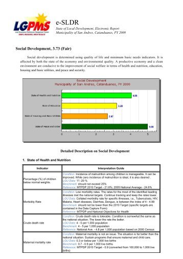 State of Local Development, Electronic Report - DILG Regional ...