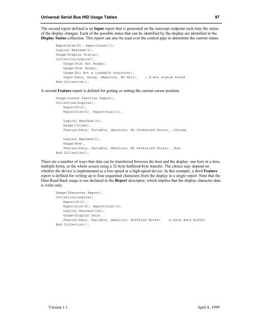 HID Usage Tables Document 1.1 - C. Scott Ananian