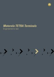 Tetra Terminals Brochure - Motorola Solutions