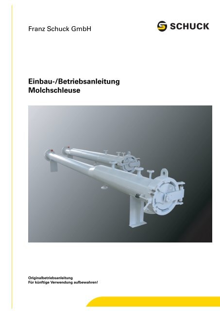 Molchschleuse SMO | Einbau- und Betriebsanleitung | DE | PDF