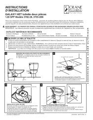 INSTRUCTIONS D'INSTALLATION - Crane Plumbing