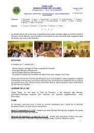 Page 1 LIONS CLUB ROMANS DROME DES COLLINES PrÃ©sidente ...