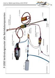 Zusatz zur Bedienungsanleitung, JetCat P20-SE