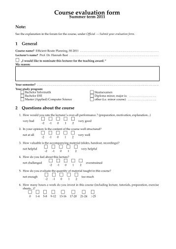 Course evaluation form - ad-teaching.infor...