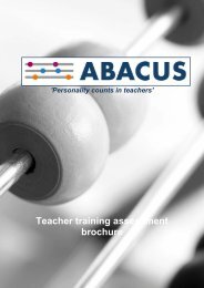 Abacus brochure - Criterion Partnership