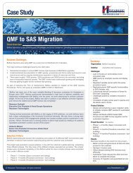 QMF to SAS Migration - Hexaware