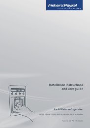 Fisher & Paykel RF610ADUX Product Manual - Comparison.com.au