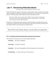 Lab 11: Discovering Plate Boundaries