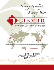 2010 Progress Report (PDF) - Center for International Blood and ...