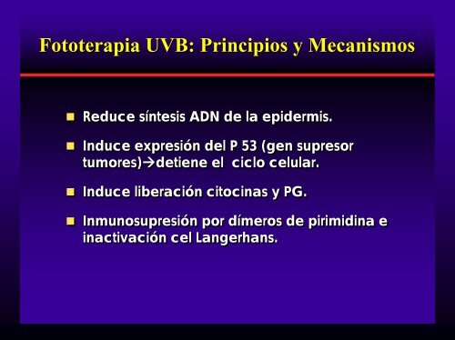 Fototerapia y Psoriasis