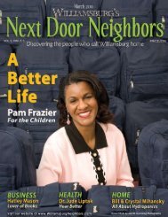 March - Williamsburg , VA Magazine , Next Door Neighbors