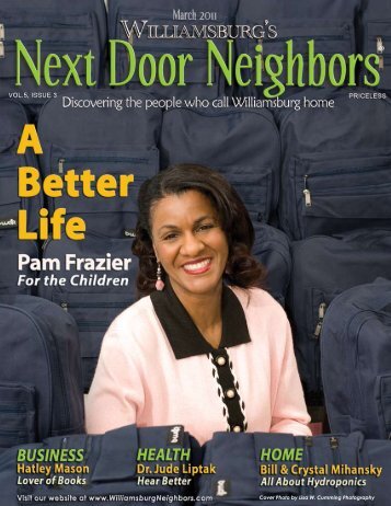 March - Williamsburg , VA Magazine , Next Door Neighbors