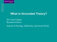 What is Grounded Theory? - Methods@Manchester