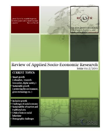 Volume 2, ISSUE2/2011 - Review of Applied Socio-Economic ...