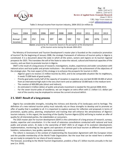 Volume 2, ISSUE2/2011 - Review of Applied Socio-Economic ...