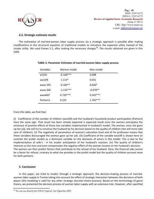 Volume 2, ISSUE2/2011 - Review of Applied Socio-Economic ...