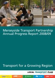 Annual Progress Report 2008/09 - the TravelWise Merseyside website