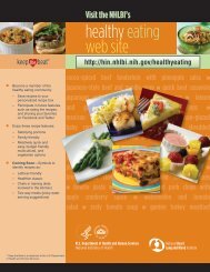 Keep the Beat Healthy Eating Web Site Flyer - NHLBI Healthy ...