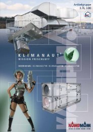 Kampmann Klimanaut Indoor WRG 400 ... - Hohage & Co.