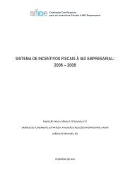 Sistema de Incentivos Fiscais Ã  I&D Empresarial: 2006 - 2008 - FCT