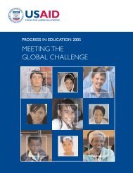 USAID Progress in Education 2005 - Meeting the Global Challenge