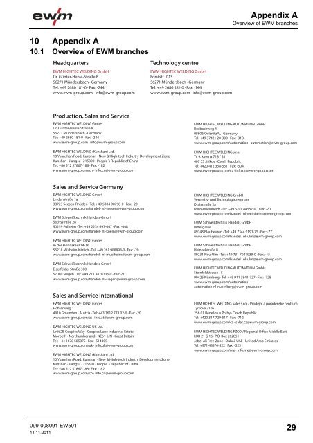 Operating instructions - EWM Hightec Welding GmbH