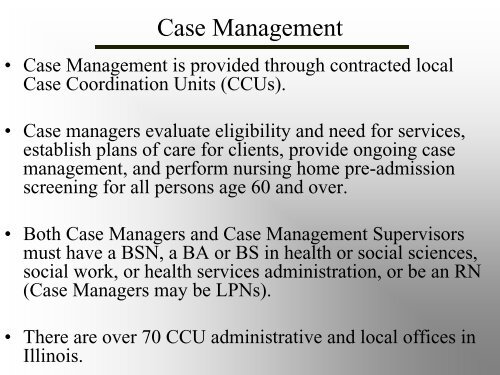 Older Adult Services Overview - State of Illinois