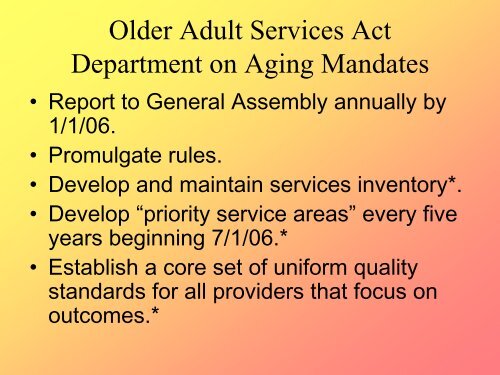 Older Adult Services Overview - State of Illinois