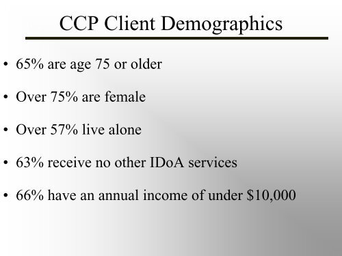 Older Adult Services Overview - State of Illinois