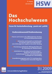 HSW - Das Hochschulwesen