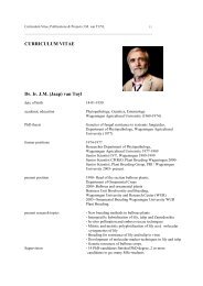 Dr. Jaap van Tuyl CV - The Lilium information page