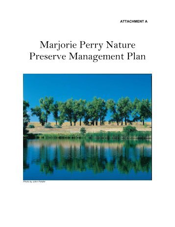 Marjorie Perry Nature Preserve Management Plan - Greenwood ...