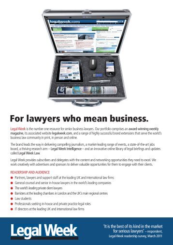 Download a brand media pack - Legalweek