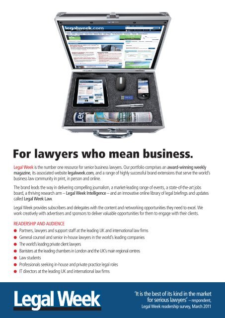 Download a brand media pack - Legalweek