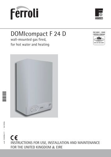 ferroli domicompact f24 инструкция