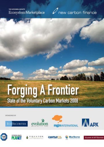 State of the Voluntary Carbon Markets 2008 - Ecosystem Marketplace