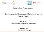 Orientation Programme on Textile - IGEP.in