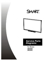 SMART Board X800 Series Service Parts Diagrams - Frostline Inc.