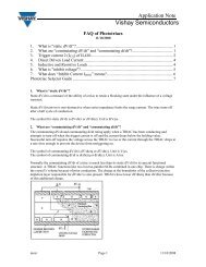 PhotoTriac FAQs - Vishay