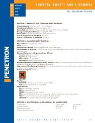 penetron inject - msds a