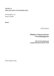 Effektiver Einsatz interner Verrechnungspreise - am Institut für ...